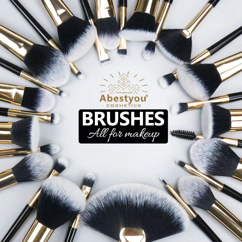 Abestyou Makeup Beauty Tools Concealer Brush Set Brosse Maquiagem Kit Completo Barato Cosmetics For Women Brocha Maquillaje