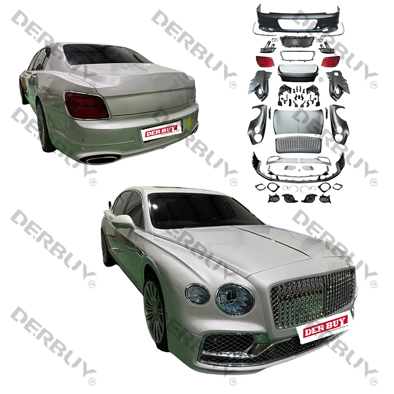 

DBL Bodykit For Ben tley Flying Spur Body Kit 2005 Old To New 2021 Front Bumper Assembly Grill Headlamp
