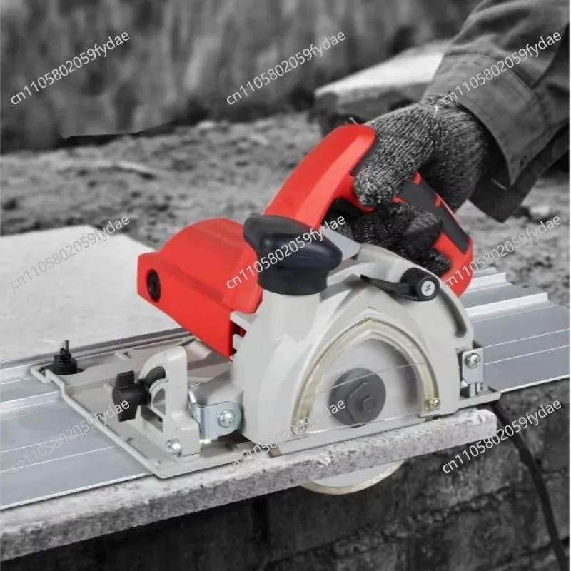 1400W Handheld Plunge Track Saw 125mm Blade With Guide Rail Electric Circular Saw Marble Tile Cutting Machine