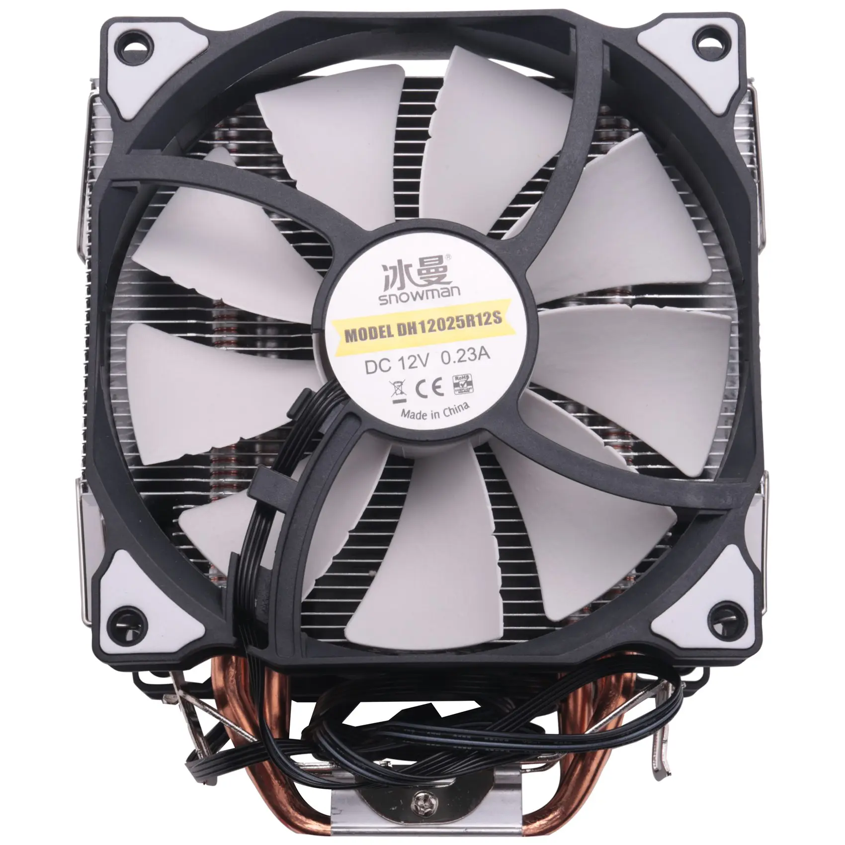 BNGF-SNOWMAN CPU 쿨러 마스터 5 직접 접촉 히트파이프 동결 타워 냉각 시스템 CPU 냉각 이중 팬(PWM 2 팬 포함)