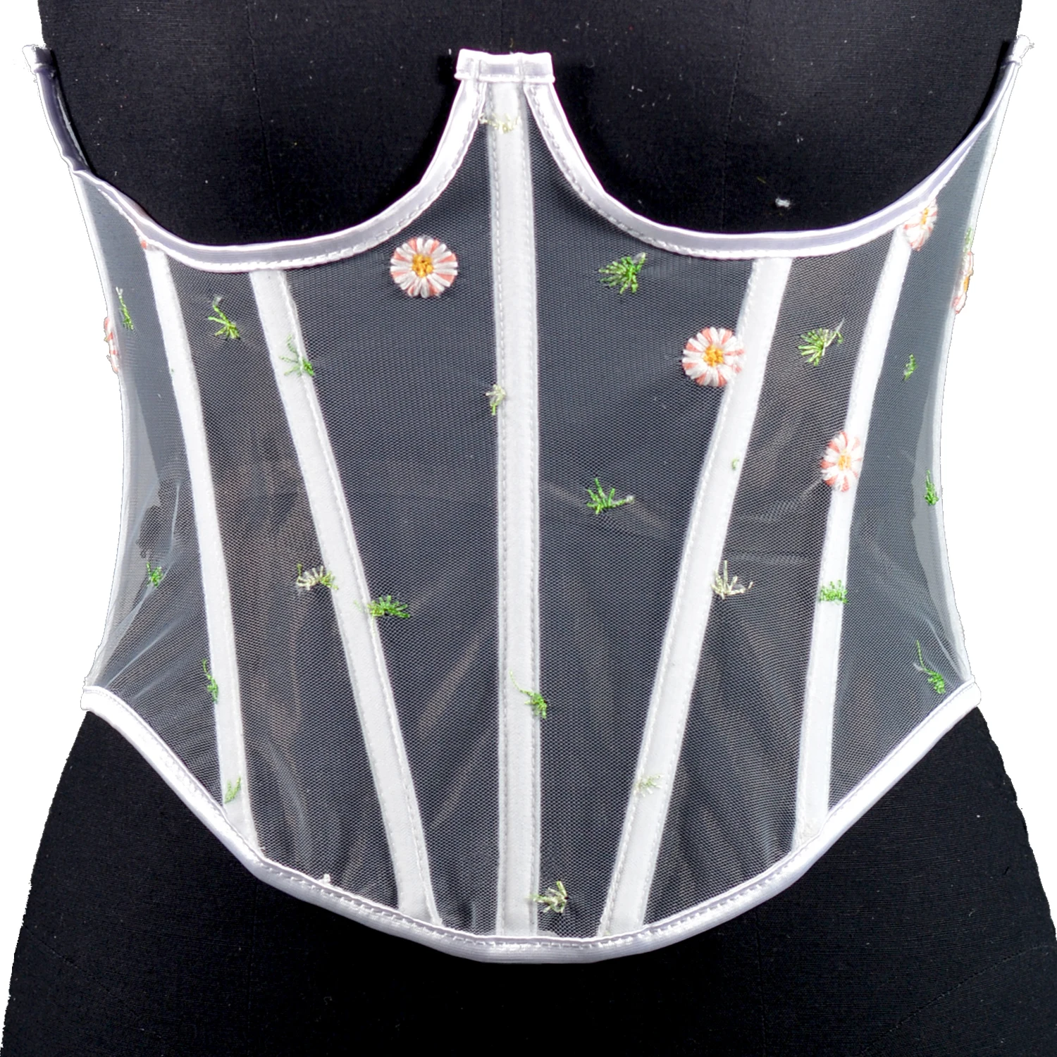 WomenLace Corset Belt Underbust Slimming Shaper Wide Belts Black White Bustier Corset for Women Vintage Costumes