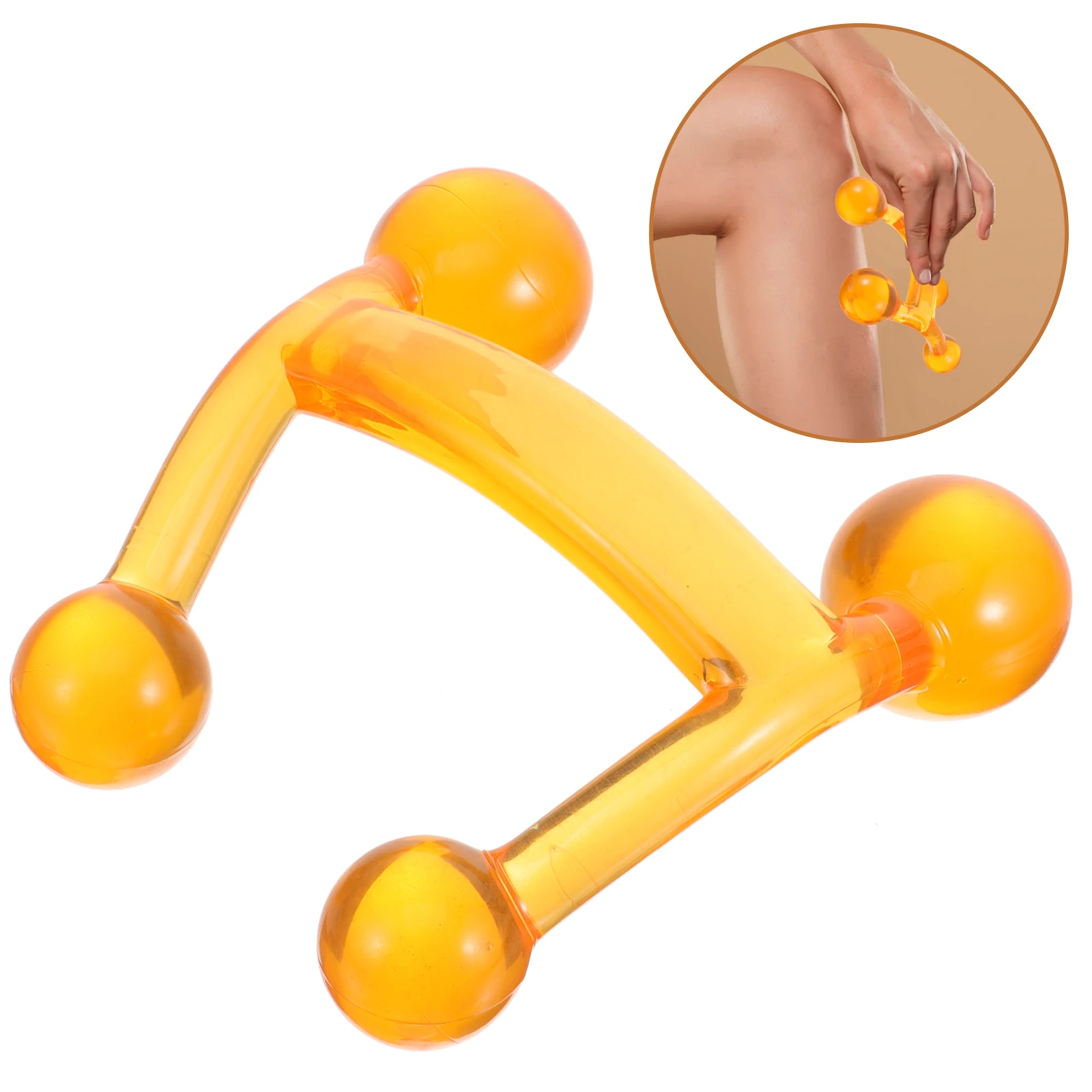 

Four-leg Massager Easy to Hold Tool for Hand Handheld Roller Curved Handle Neck Body
