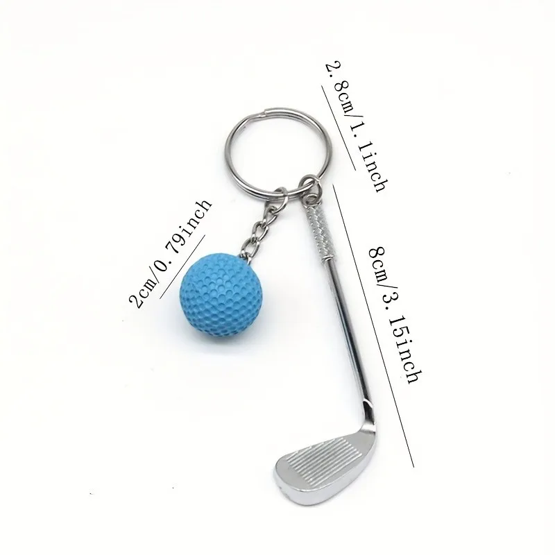 Golf Ball Key Chain Pendant: Add a Sporty Touch to Your Look! Perfect Gift for Golf Enthusiasts