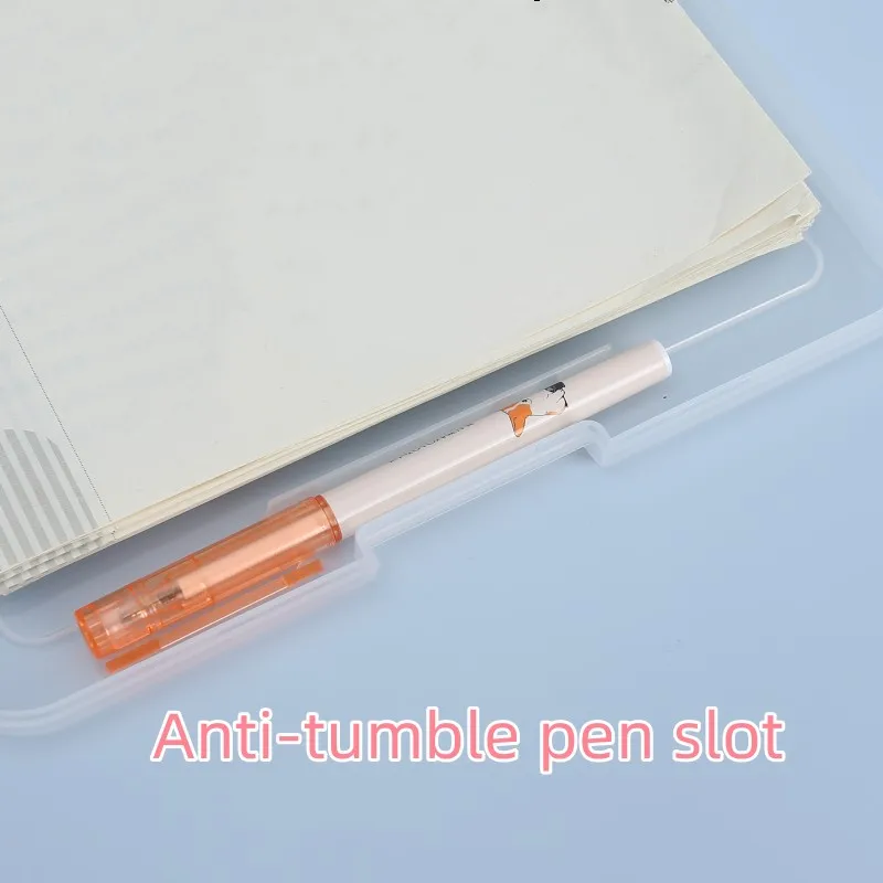 1pcs，A4, Large Capacity Data Book, Horizontal Opening, Paper Storage And Finishing, Writing Pad, Stationery Office Supplies