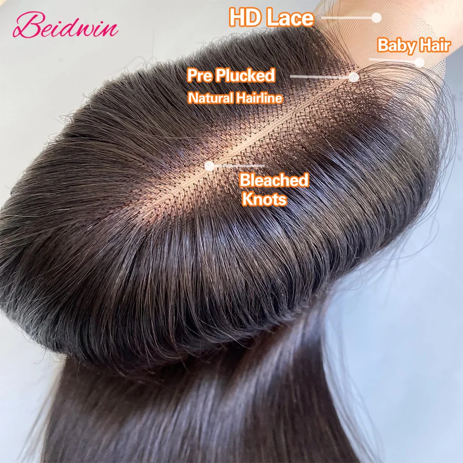 Perruque Lace Front Wig Body Wave Naturelle, Cheveux Humains, 13 Tages, Sans Colle, Pré-Customisés, HD