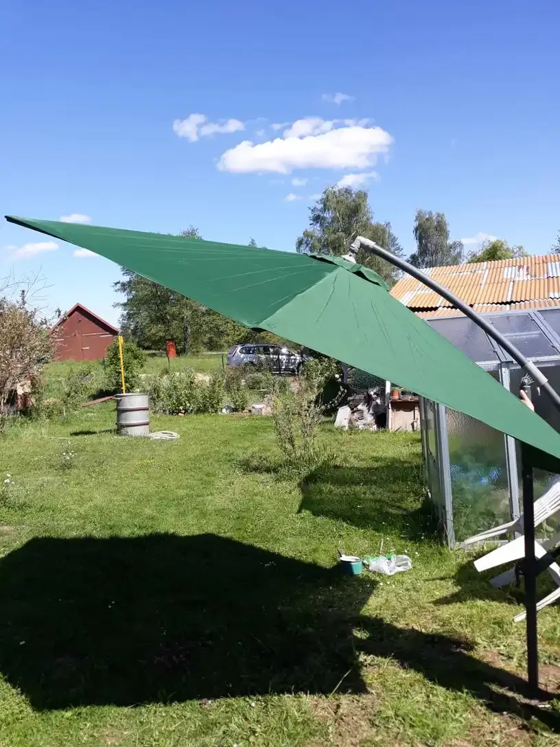 Universeller Ersatzschirm für Terrassenschirme, erhältlich in 6,5ft, 9ft, 10ft, 6 Rippen, 8 Rippen, Schirmüberzug für Gartentische und Marktschirme – Detail 12