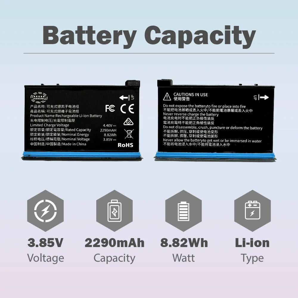2290mAh New Battery Intelligent Flight Battery For Insta X4 Replacement Battery Compatible with Insta X4 Series Battery Accessor