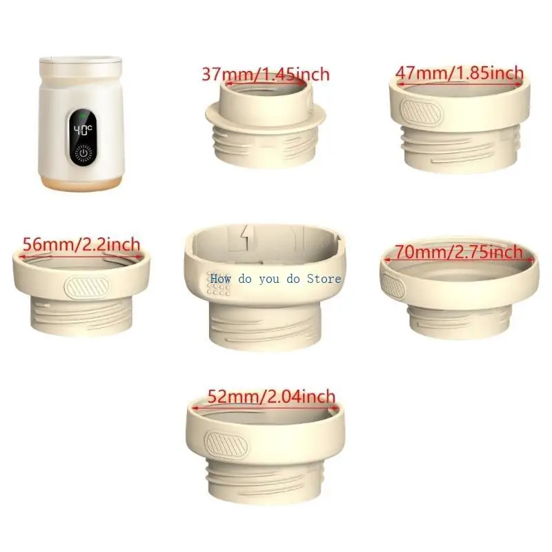 19QF Baby Milk Warmer Fles Warmer / Adapter Lekproof Melkwarmer met glazen fles