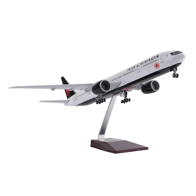 Diecast  Model airplane Scale 47CM Airplane 1/157 B777 Air Canada Aircraft Model Resin Toy Airplane For Children Airplane Kids