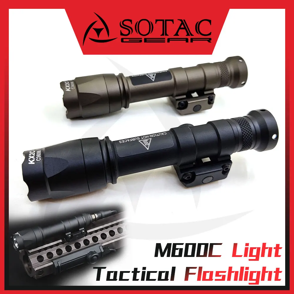 Outdoor M600C Flashlight Hunting Scout Light White LED with Remote Pressure Switch SOTAC GEAR