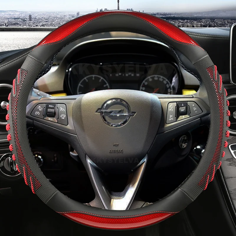 

Car Steering Wheel Cover For Opel Astra (K) Corsa (E) Karl 2014-2022 Crossland X Grandland X Insignia 2017-2022 Auto Accessories