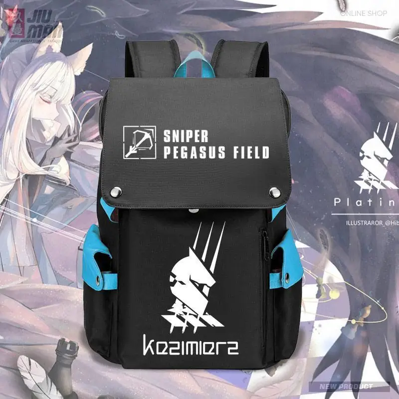 Arknights Anime Sniper Platinum Game Merchandise Waterproof School Bag For Students Boys And Girls Backpack Anime