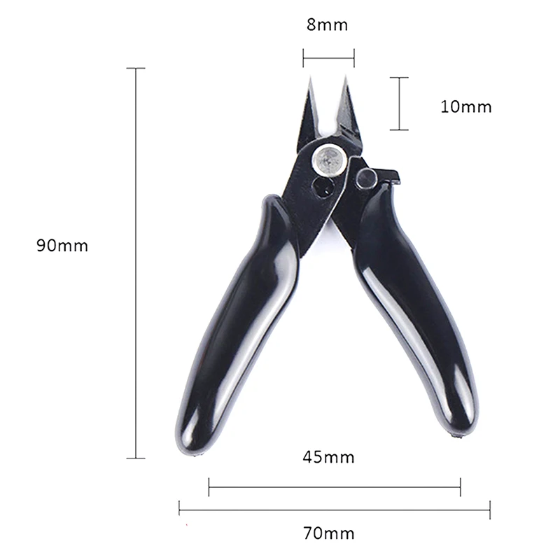 3.5 Inch Diagonal Mini Plier Wire Cutters Electronic Wire Cable Cutter Hand Tool Insulated Rubber Handle Model Hand Tools 8.5cm