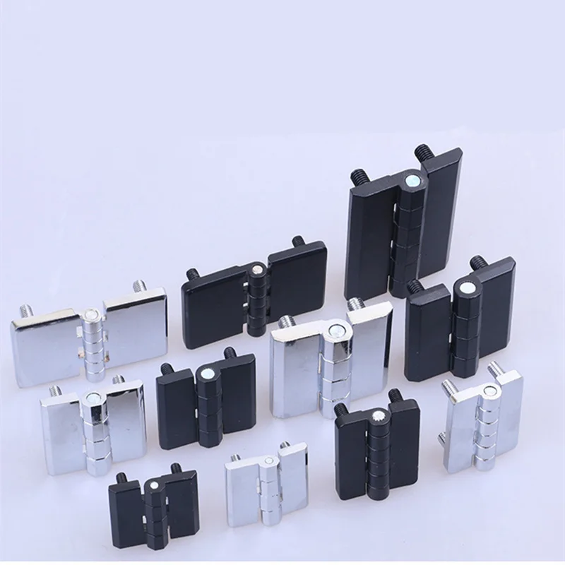 Zinc alloy Industrial cabinet hinge bisagras Thickening electric power box metal case door clamp hinge with screw fixed Hardware