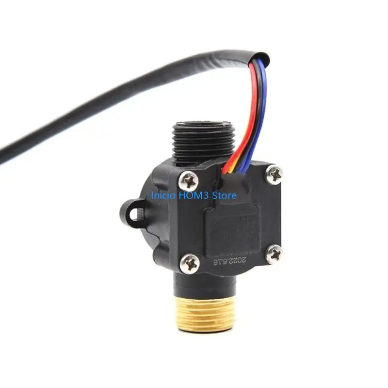 

A5YD G1/2" Male Thread Brass Water Hall Effect Switch Meter Flowmeter Counter