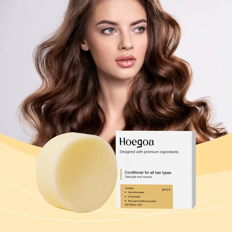Hoegoa Nourishing Shampoo Bar Mild Clean Scalp Hydrate Moisturize Smooth Volumize Daily Scalp Hair Care Shampoo Bar