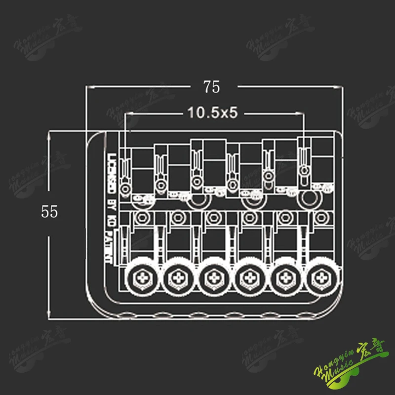 Kopflose E-Gitarre, Pillow String, Pillow String Lock, Pillow String Lock, Gitarrenschloss, 42mm Zubehör für E-Gitarren – Detail 20
