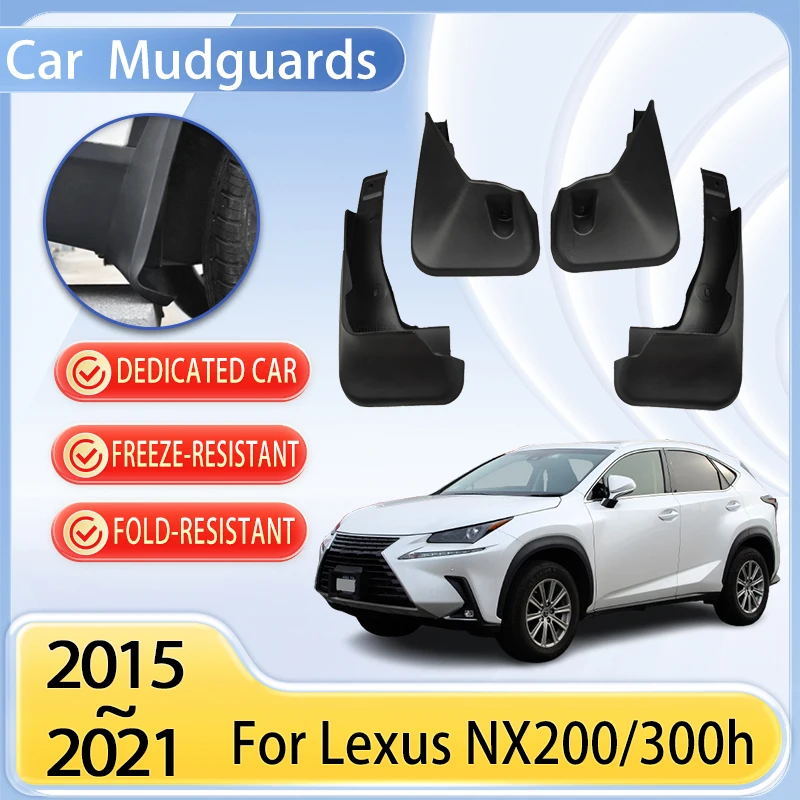 

Car Mudguards Parts For Lexus NX NX200 NX300h NX300 Accessories 2015~2021 Mudflaps Tool Splash Fender Flare Cover Guard Auto Mud