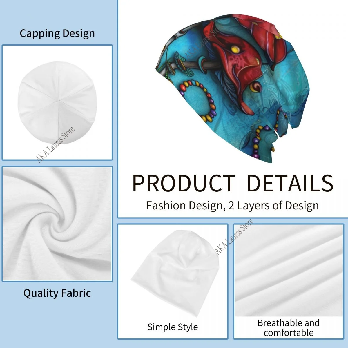 اللوحة ثلاثة الفطر Rred للجنسين بونيه الشتاء في الهواء الطلق طبقة مزدوجة قبعات رقيقة للرجال والنساء #4