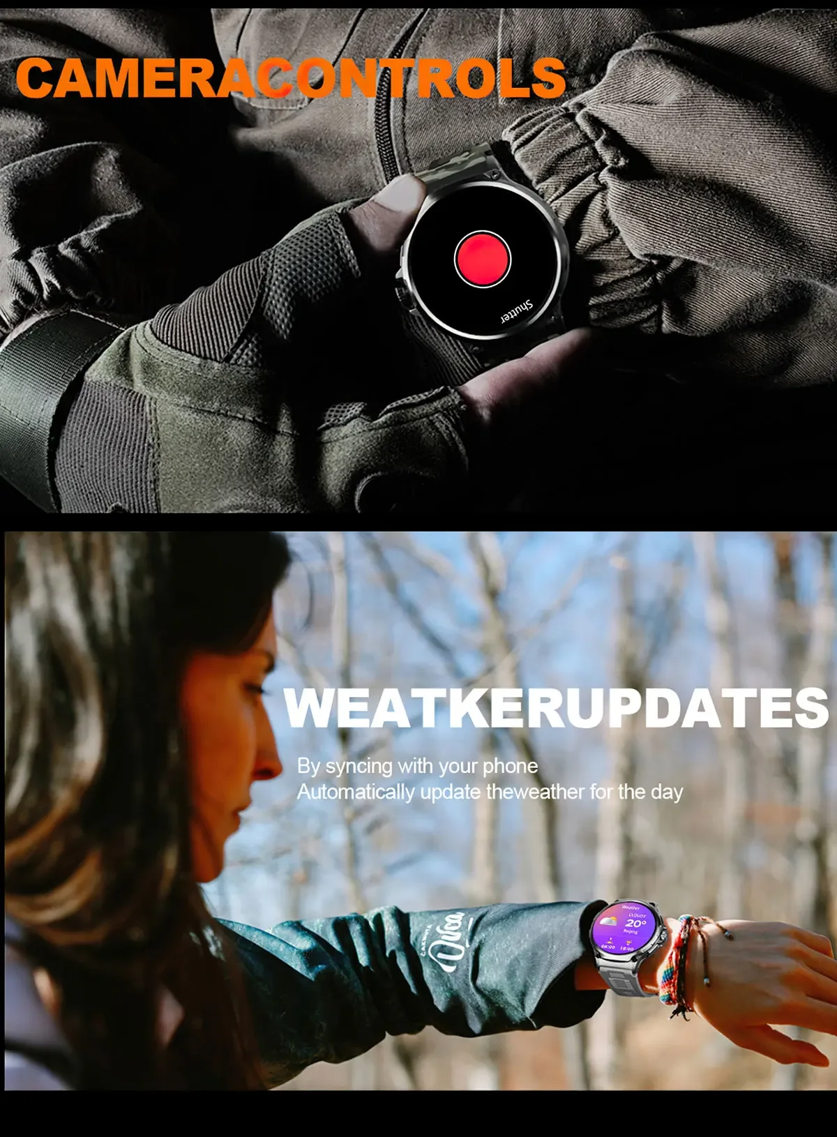 Smartwatch sportivo con batteria grande da 710 mah Smartwatch ultra HD da 1.85 pollici, traccia GPS, chiamata Bluetooth HD 400 + quadrante per Huawei Xiaomi
