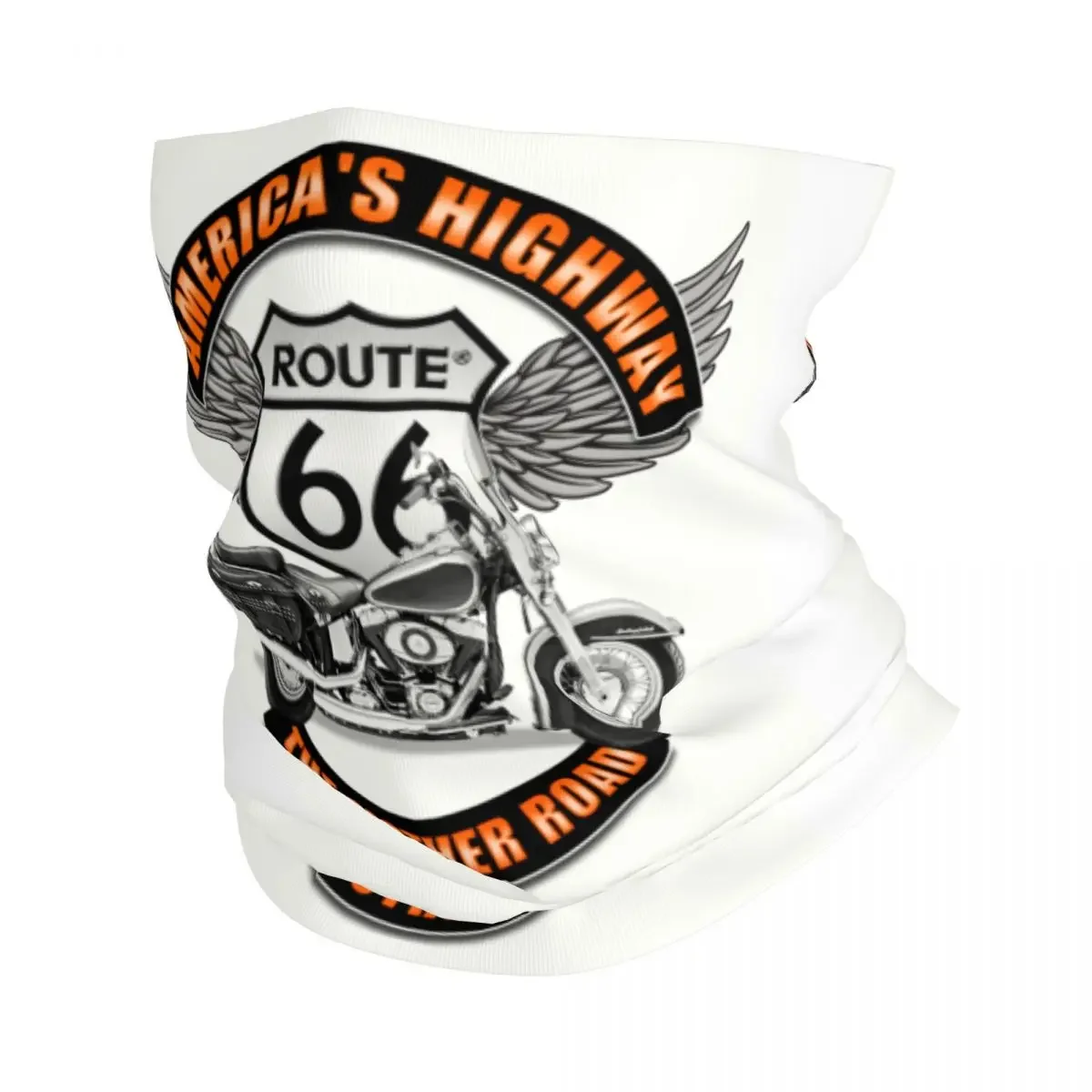

Americas Highway Bandana Neck Gaiter for Hiking Hunting Men Women Wrap Scarf Route 66 Balaclava Warmer