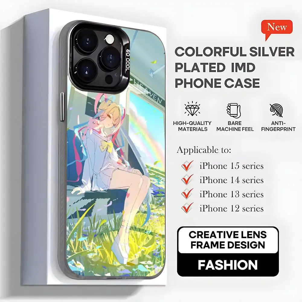 Omg Kawaii Angel-chan Capa de telefone para iPhone 16,15,14,13,12,11, Mini, Pro, MAX, plus, capa preta fosca à prova de choque