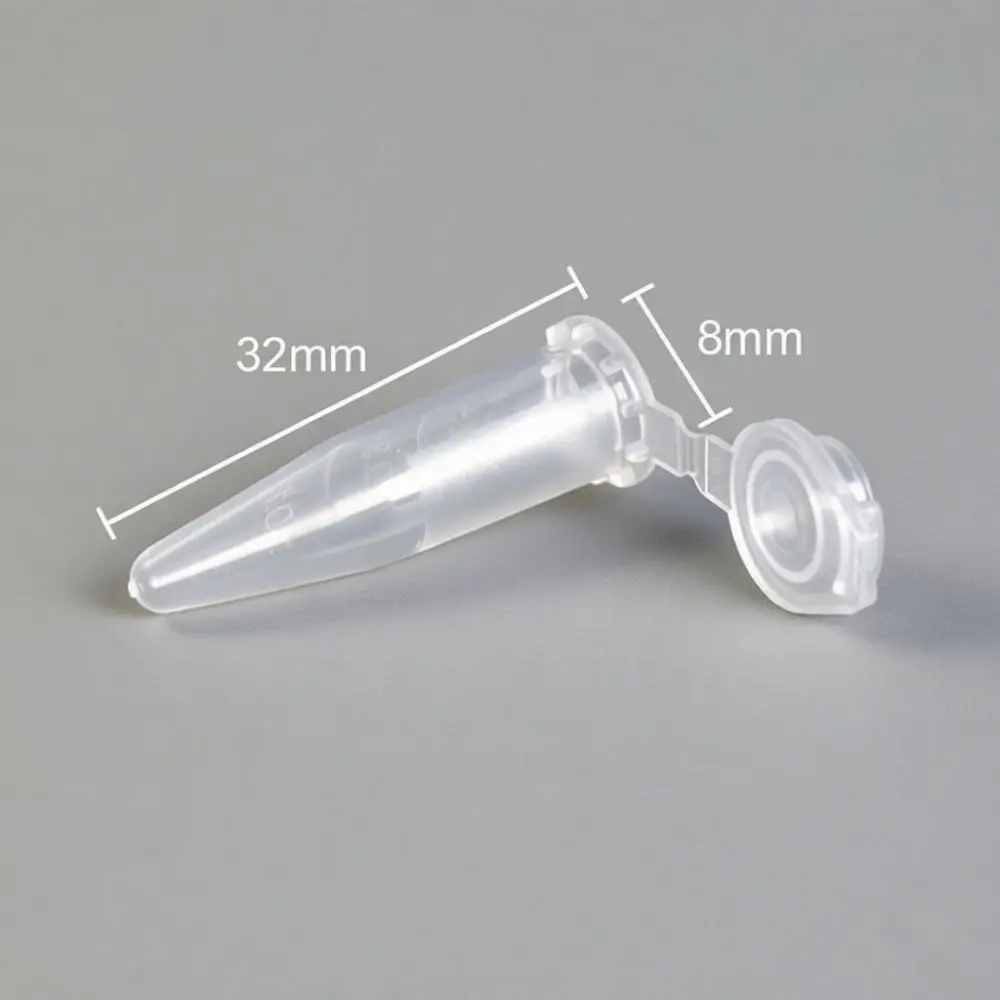 Plastic Centrifuge Tubes Clear Graduated Sample Vials Disposable Laboratory Consumables Flat Conical Bottom Scientific Test Tube