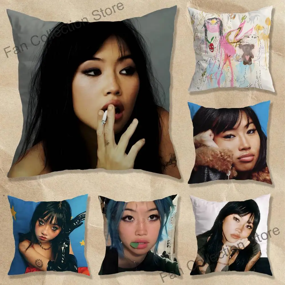 B-Beebadoobee Anime Celebrity Merchandise All-Match Printed Pillow Case Sofa Car Office Room Decoration Protector