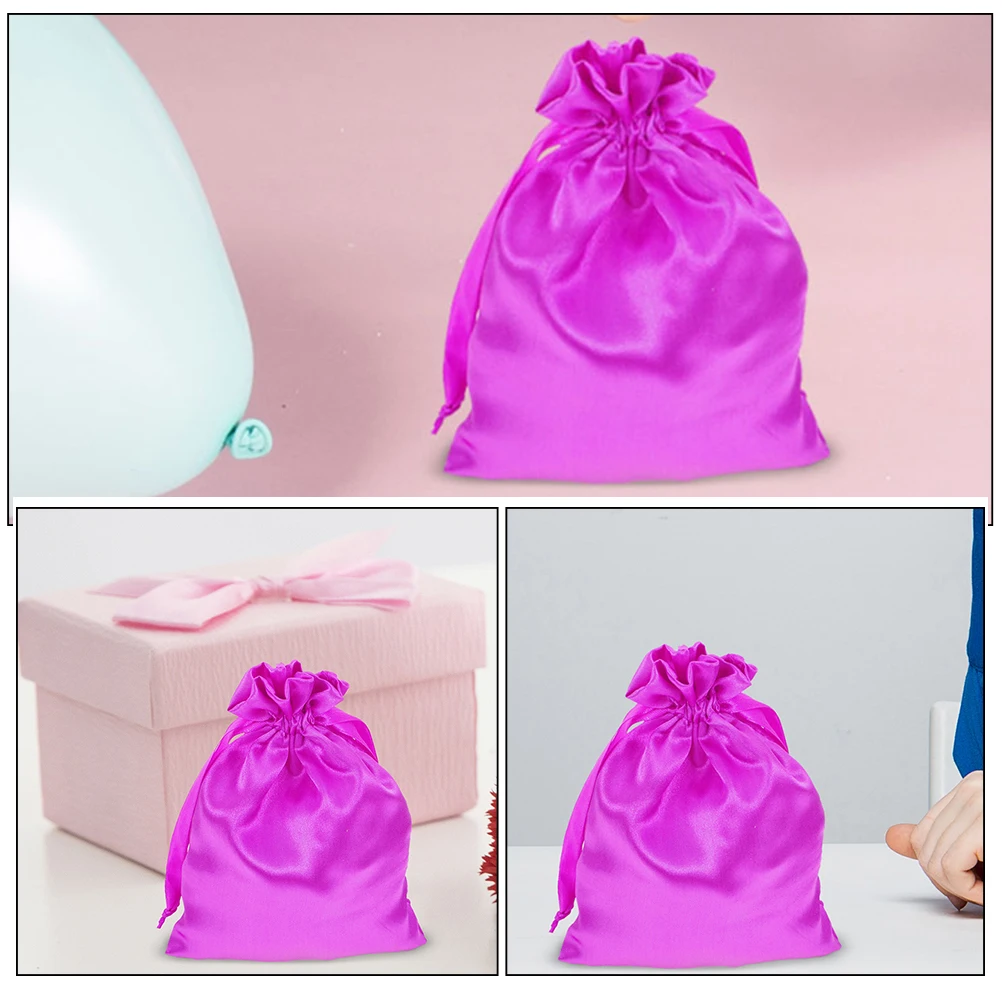 

10pcs Drawstring Makeup Bags Compact Pouches Jewelry Travel Toiletry Organizer Lightweight Portable Storage Bags For