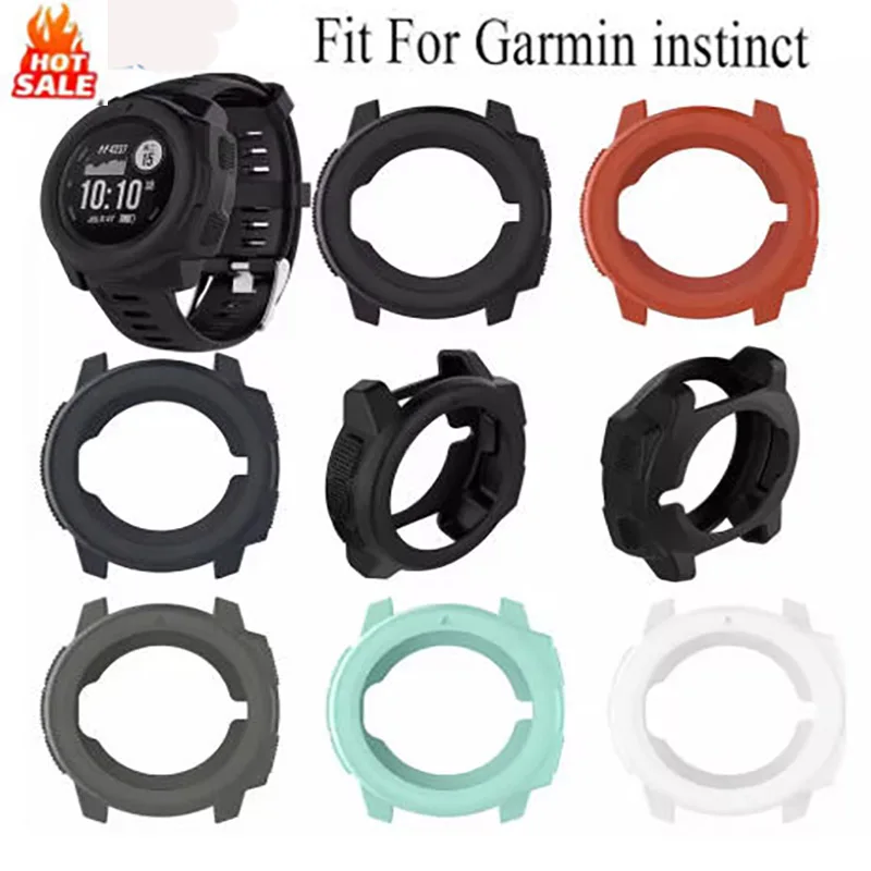 Light-weight Smart Protector Case Silicone Skin Protective Case Cover For Garmin Instinct Sports Watch band