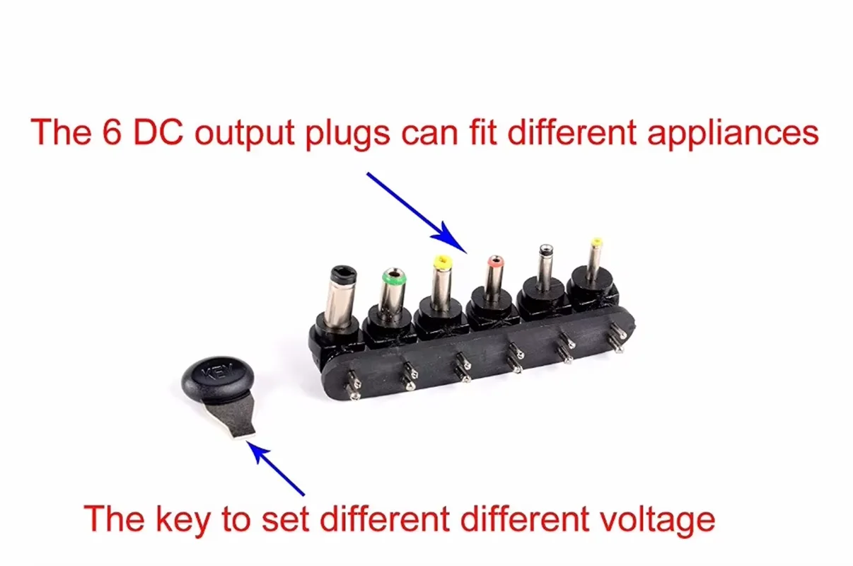 US/EU/UK PLUG 12W Universal Power Adapter Plug Multi Voltage 3V 4.5V 5V 6V 7.5V 9V 12V AC DC Power Supply Charger 3V-12V