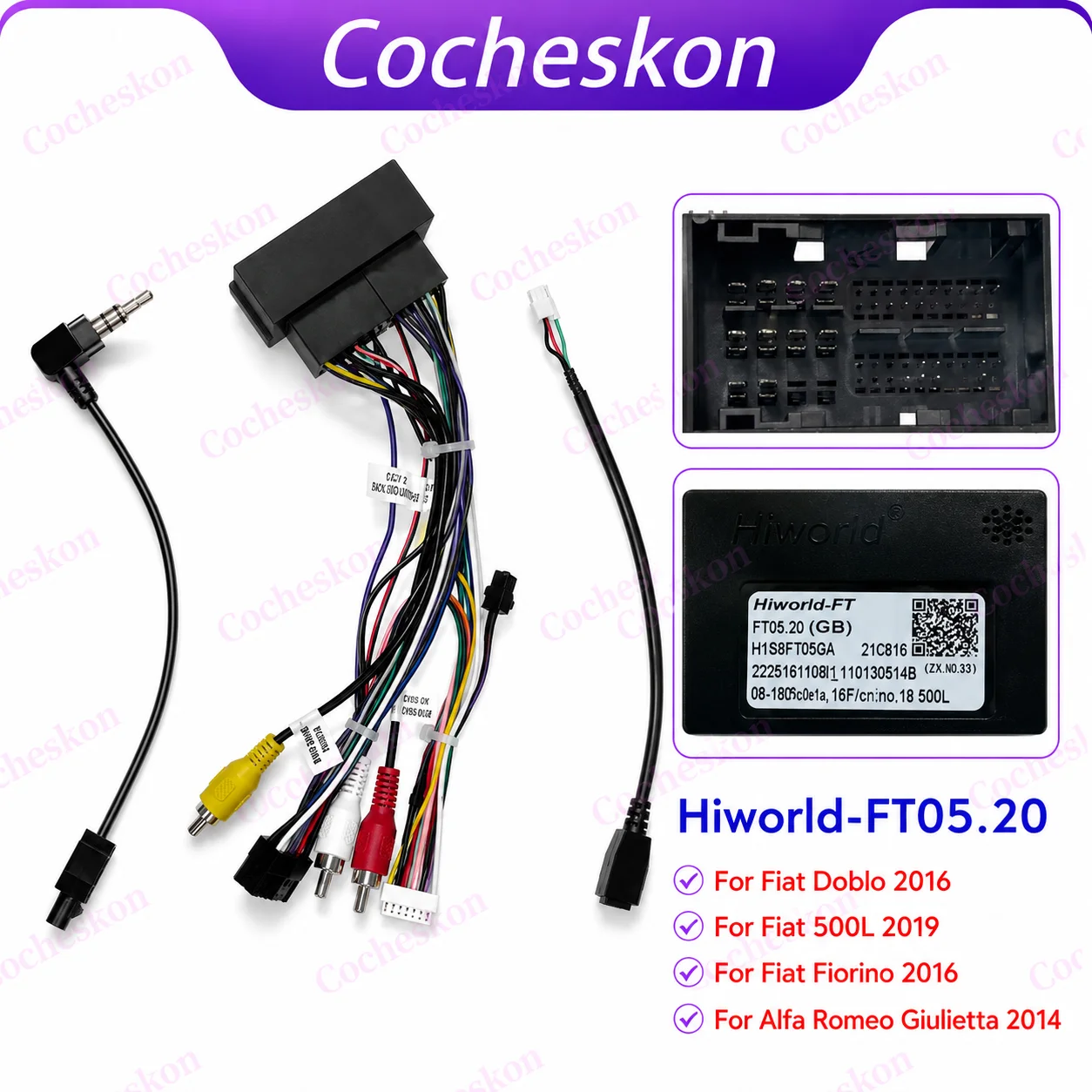 FT05.20 Canbus Box For Android Hiworld Canble Fiat Doblo 2016 500L
