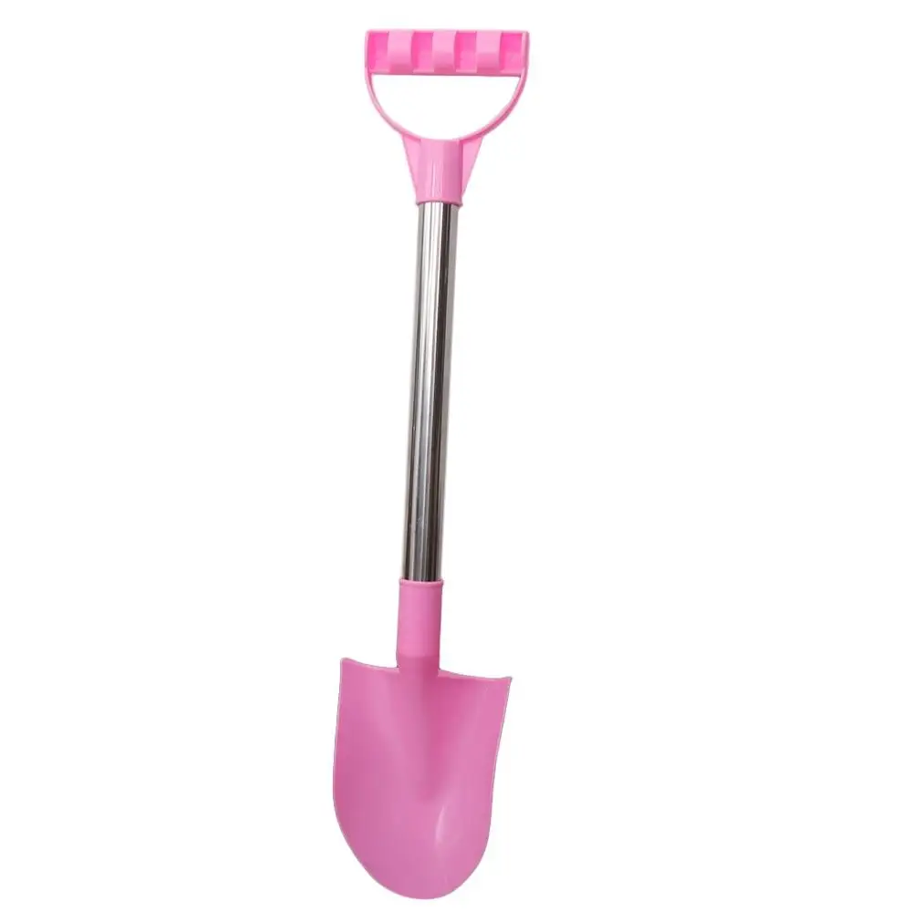 Stainless Steel Beach Shovel Gardening Digging Sand Tools Digging Sand Shovel Play House Plastic Pointed Shovel Toy Summer