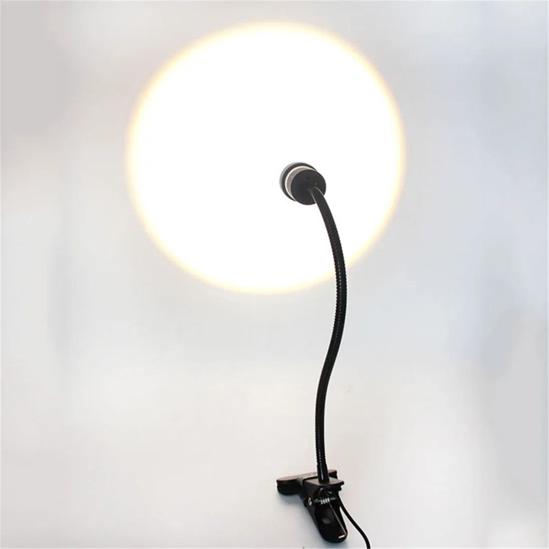 Zoomable Clip on Grow Light Plant Growing Lamps Auto 3/6/12H Timer with 5 Dimmable Level Adjustable Gooseneck LED Plant Lighting