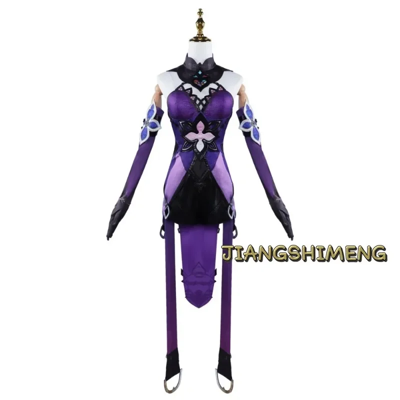 Honkai Star Rail Forgotten Hall Cosplay Black Swan Augur Fortune Seer Costume Wig Dress Uniform Headwear Halloween Party Suit