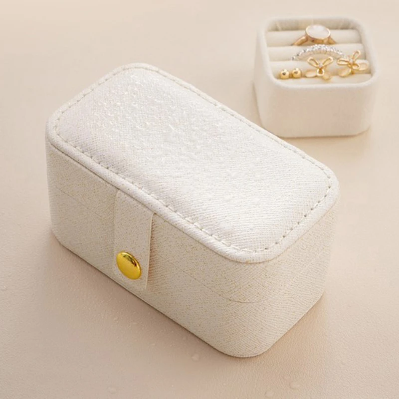 Mini Portable Jewelry Organizer Travel Mini Gift Storage Boxes Earring Necklace Display Ring Holder Packaging Boxes Jewel Holder