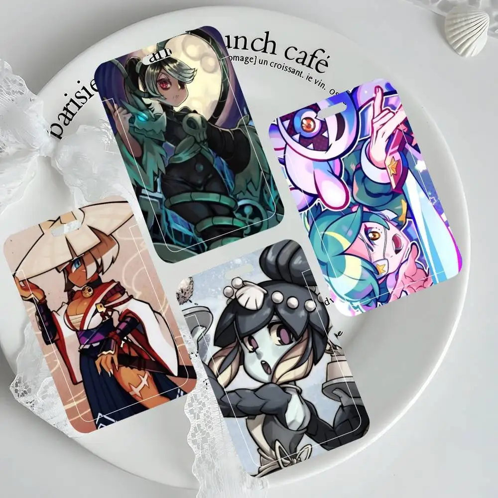 

Game Skullgirls ID Card Holder Neck Strap Pendant Door Badge Holder Lanyards Keychain Work Credential Case Gift