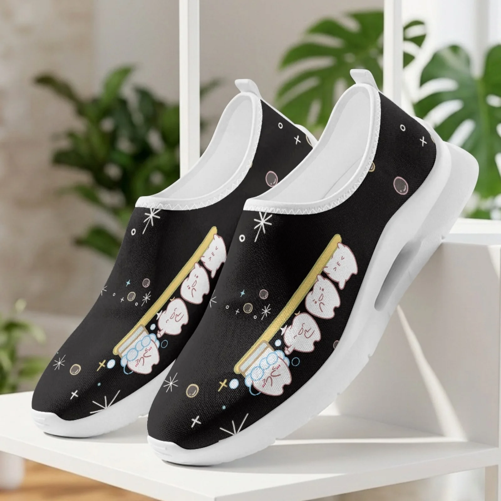 XIXIRIMIDO Damen-Slip-on-Schuhe mit breiter Zehenpartie, Krankenschwesterschuhe, Herren-Sneaker und Freizeitschuhe, Zapatillas de Mujer Tenis Feminino Dentist