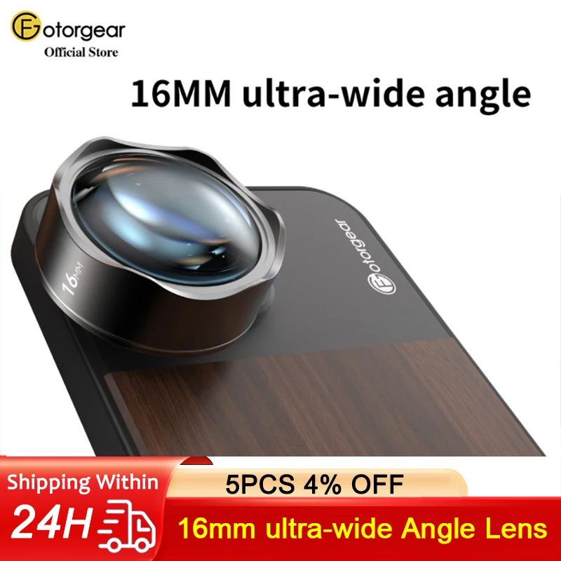 Fotorgear Mobile Phone Camera Lens 16mm Ultra Wide Angle Len For iPhone 12 iPhone 13 14 Series Smartphone Cell phone