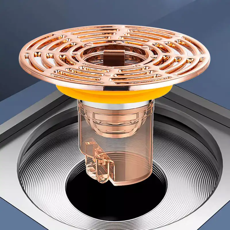 Deodorante a nucleo di scarico a pavimento a prova di odore e insetto magnetico a chiusura automatica Anti-odore senza odore bagno wc scarico doccia fogna