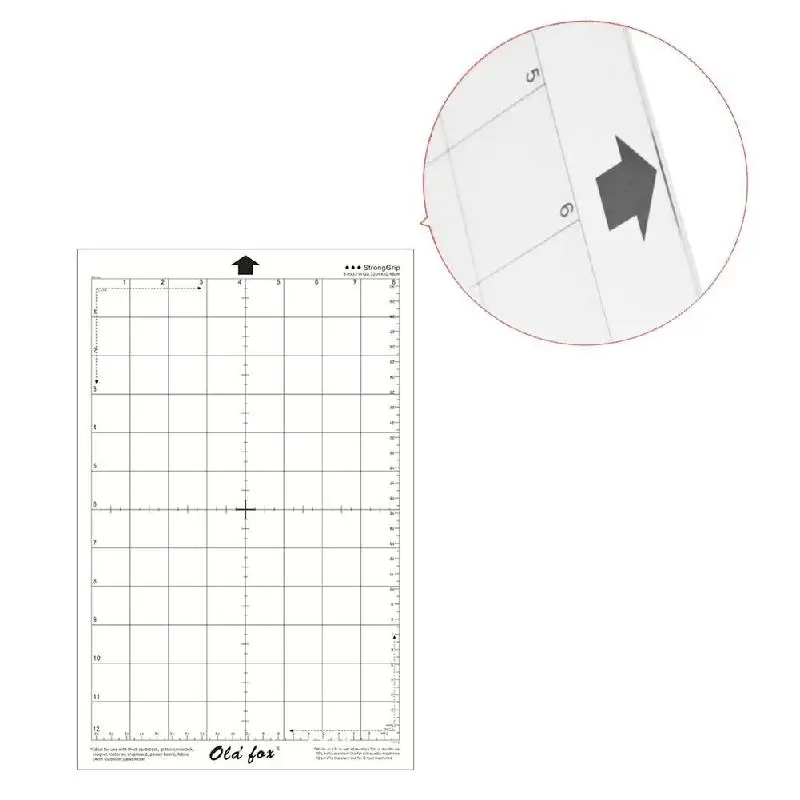 Imagem -05 - Adesivo Transparente Tapete de Corte Pad com Grade de Medição Silhueta Cameo Plotter Machine 12x12 12x24 Pcs