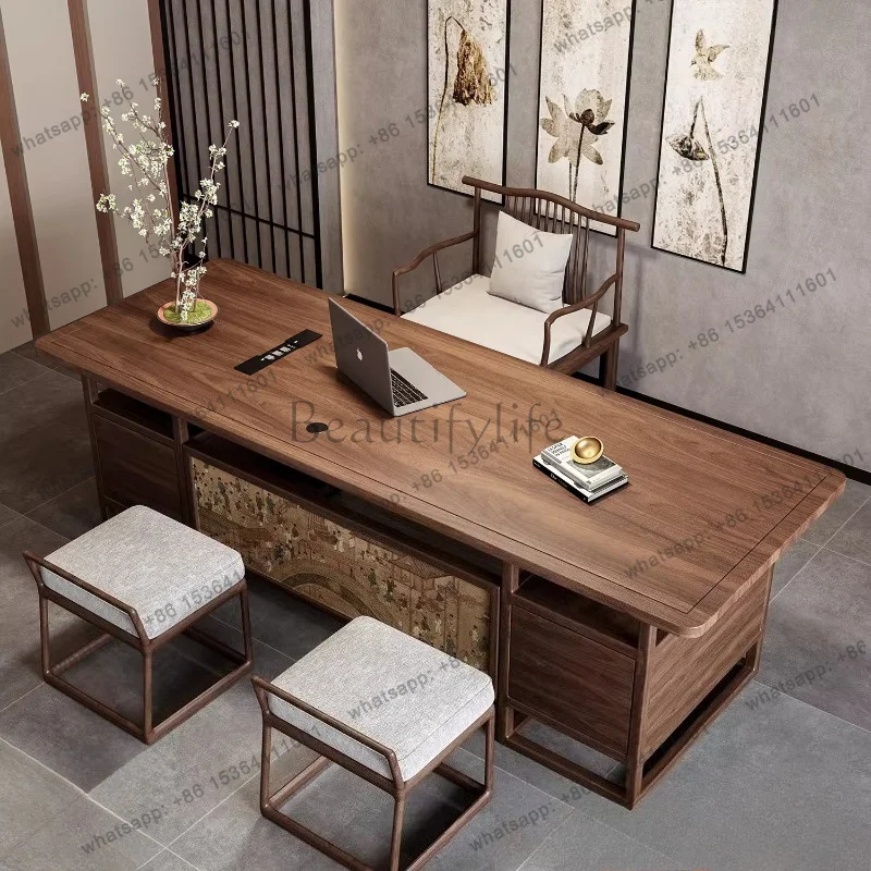 FG Song Dynasty aesthetics executive desk room offices office desks and workstations Computer desk negotiation meeting table