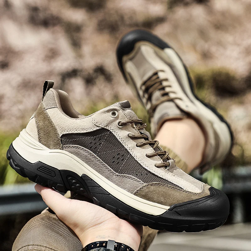 2026 New Mountaineering Shoes Outdoor Hiking Fitness Shoes Men's Non Slip Hunting Leisure Walking Shoes Size 38-46