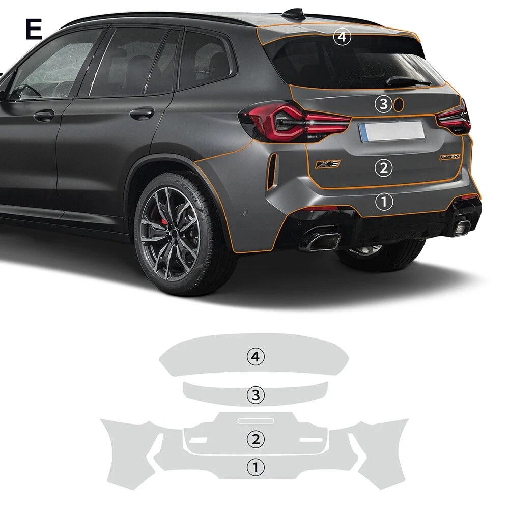 

For BMW X3 M-Sport M G01 2022-2023 TPU Paint Protection Film Self-Healing Clear Bra Pre-cut PPF Car Body Anti-Scratch Resistant