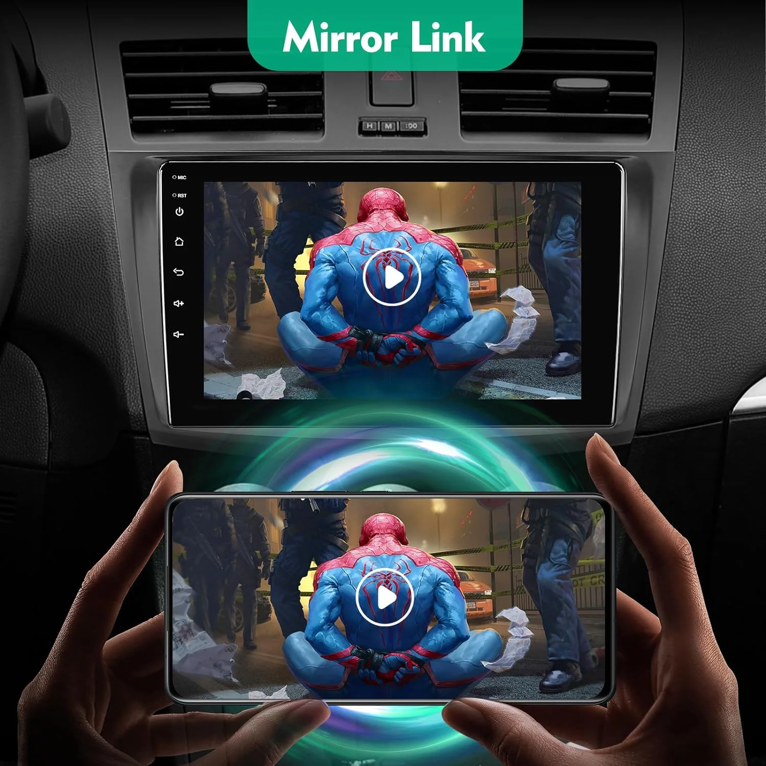 2K Qled Screen 7/9/10 Inch Double Din Car Stereo 2 Din Android Car Radio Car DVD Player Navigation GPS