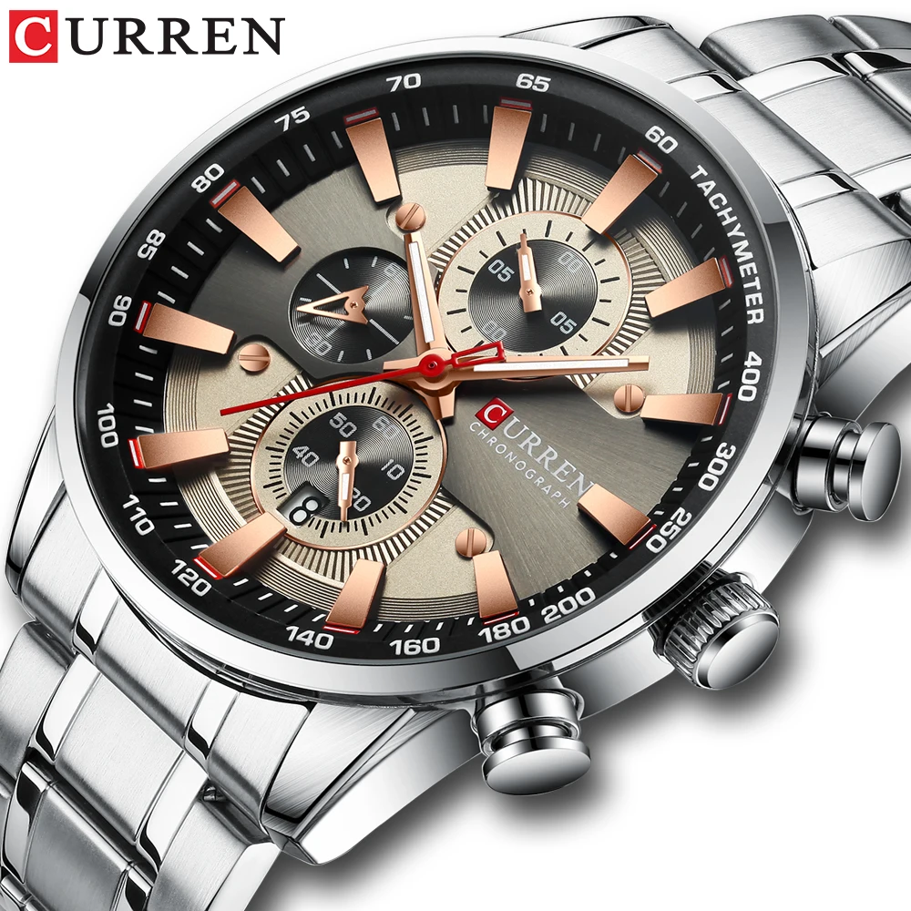 CURREN Brand New Quartz Business Waterproof Watch Men\'s Watch Top Brand Luxury Watch Men\'s Chronograph Relogio Masculino