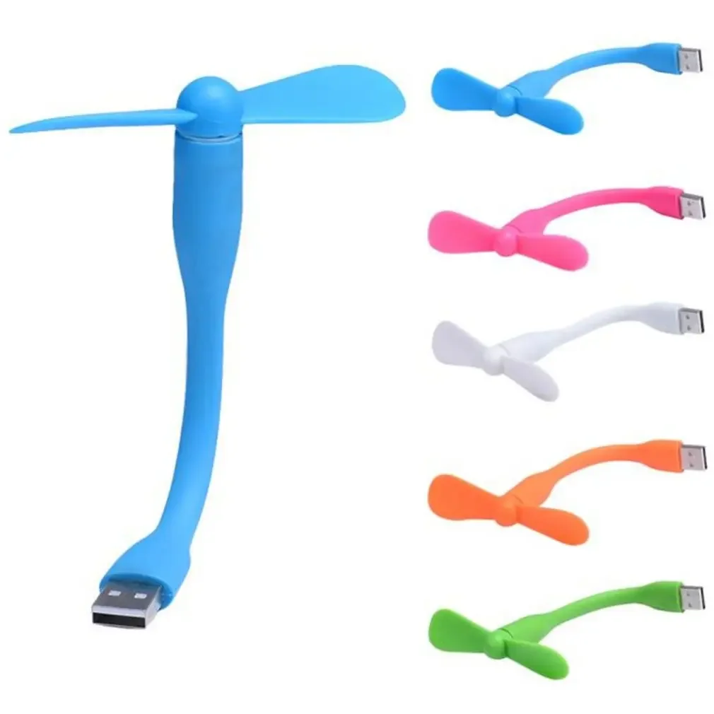 

Hot sale USB Fan Flexible Portable Mini Fan For Power Bank & Notebook & Computer Summer Gadgets