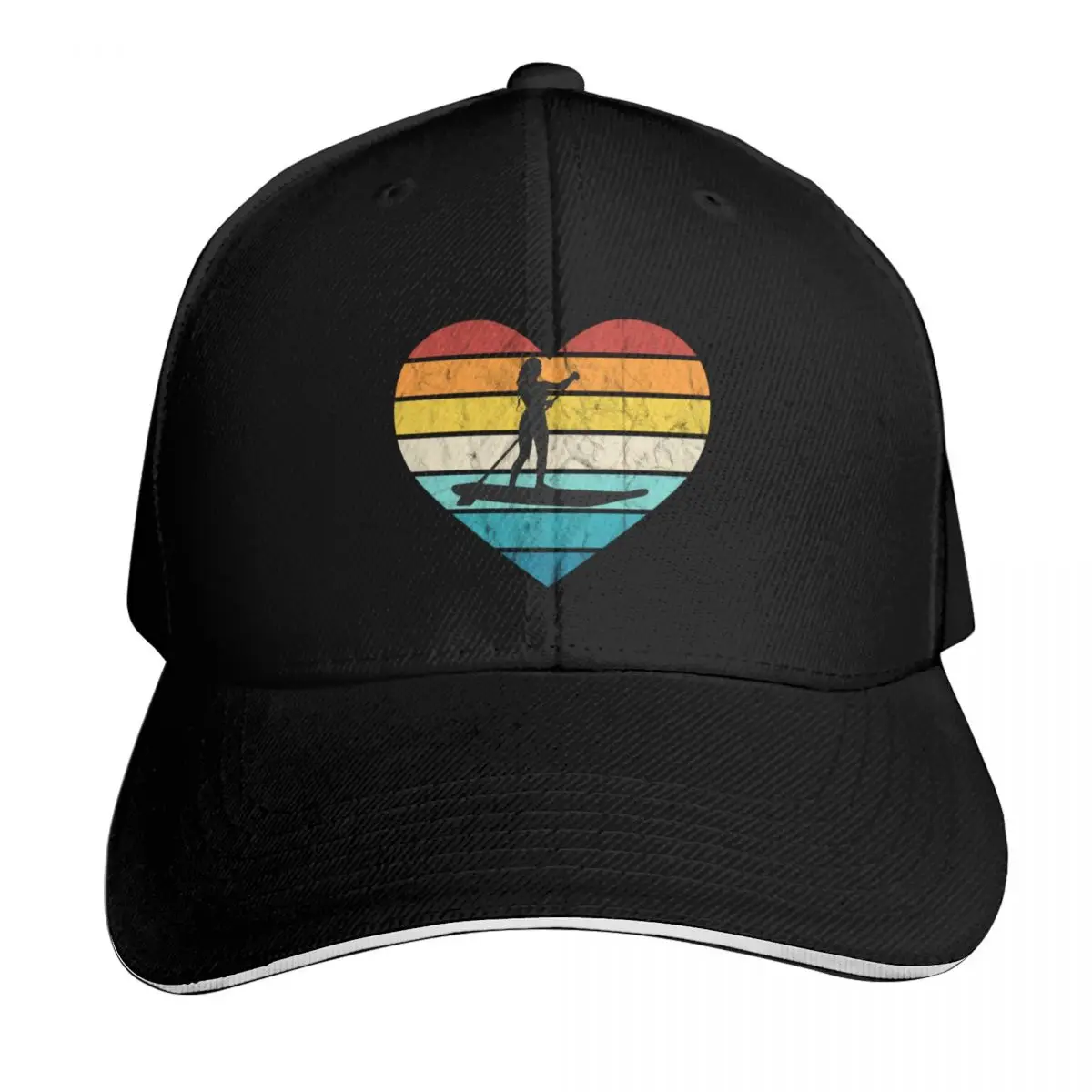 I Love Stand-up Paddling Water Sports Baseball Cap Lightweight Packable Gift for Him Her Casual Daily Wear