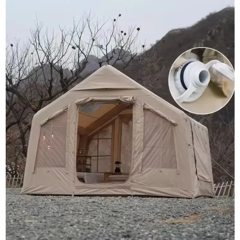 2025, 8.0 Outdoor-Camping-Kabinen-aufblasbares Zelt, einfache Einrichtung ohne Zeltstange zum Angeln, Rucksackreisen