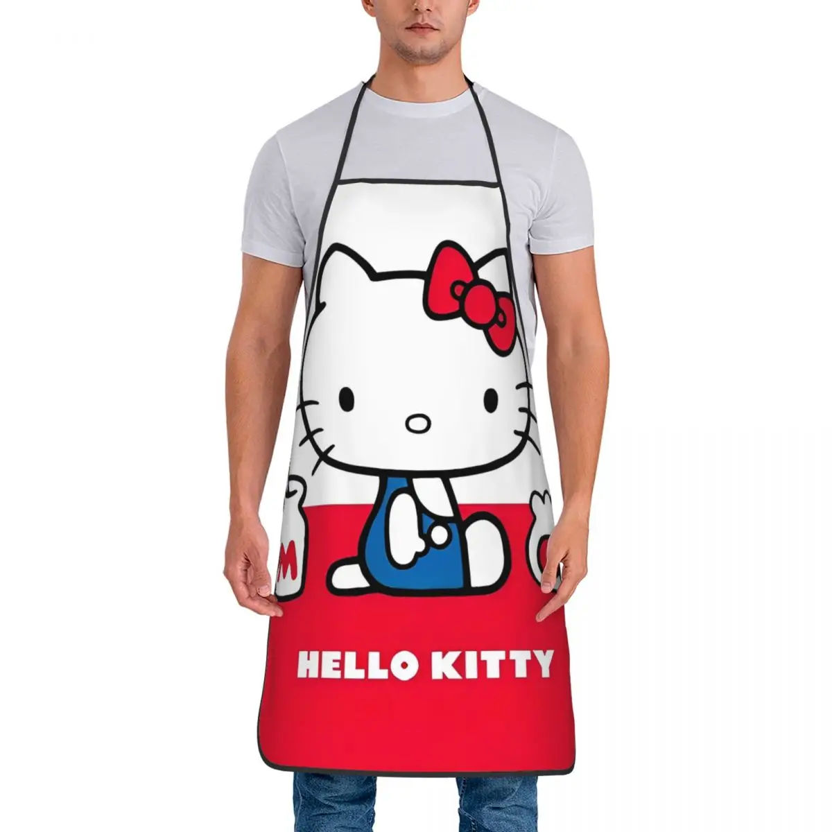 

Фартук Hello Kitty, милые кухонные аксессуары, маникюрные рабочие фартуки без кармана